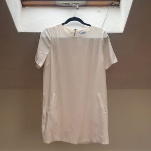 adorable white shift dress
